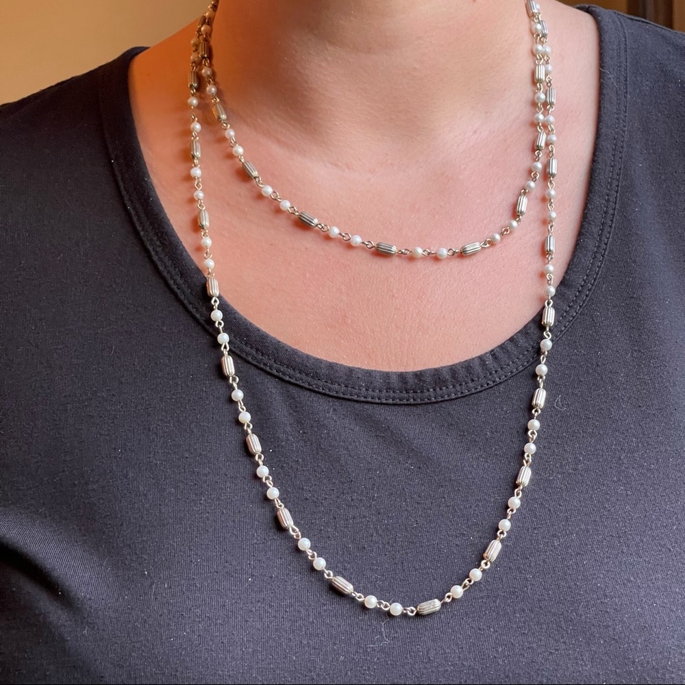 Vintage faux pearl necklace